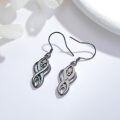 wholesale Sterling Silver Opal Celtic Knot Dangle Earrings Irish Jewelry Gift-0-7
