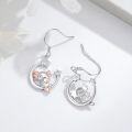 wholesale 925 Sterling Silver Star Angel Heart Dangle Drop Earrings for Girls and Women Gifts-0-2