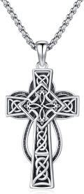 wholesale 925 Sterling Silver Cross Pendant  - Mens Womens Religious -0-1