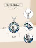 TOUPOP Sterling Silver Elephant/Cat/Sister Pendant Good Luck Gift-0-1