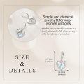 wholesale 925 Sterling Silver Platinum Plated Angel Wings Heart Moonstone Drop Earrings-0-4
