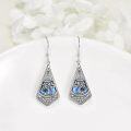 wholesale 925 Sterling Silver Abalone Shell Tree of Life Drop Earrings for Women-0-2