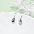 wholesale 925 Sterling Silver Abalone Shell Tree of Life Teardrop Dangle Earrings for Women-0-3