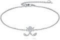 wholesale 925 Sterling Silver Golf Club Charm Bracelet with Cubic Zirconia Stones for Women's Gifts-0-0