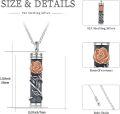 wholesale 925 Sterling Silver Floral Cremation Pendant with Rose and Daisy Design - Memorial Keepsake Jewelry for Women-0-5