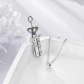 wholesale 925 Sterling Silver Hummingbird Urn Necklace with Ashes Holder 19mm, 18 Chain-0-3