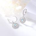 wholesale 925 Sterling Silver Evil Eye Earrings Moonstone Charm Dangle-0-1