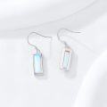 wholesale 925 Sterling Silver Moonstone Dangle Earrings, Elegant Hypoallergenic Fashion Jewelry for Women-0-3