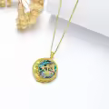 TOUPOP Sterling Silver Moon Star Necklace Sagittarius Zodiac Sign Pendant-0-5