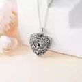 TOUPOP Sterling Silver Tree Of Life Locket Necklace Holds 2 Photos-0-3