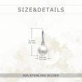 wholesale 925 Sterling Silver White Pearl and Cubic Zirconia Leverback Earrings-0-11