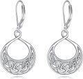 wholesale 925 Sterling Silver Celtic Knot Teardrop Dangle Earrings - Irish  for Women-0-0