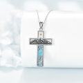 wholesale 925 Sterling Silver Turquoise Mountain Pendant Necklaces for Men & Women-0-1