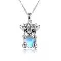 wholesale 925 Sterling Silver Moonstone Pendant - Cute Cow Design Necklaces Wholesale for Women's  Ideas-0-0