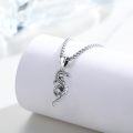 wholesale 925 Sterling Silver Dragon Pendant Necklace for Men Women Valentines Day Gifts-0-1