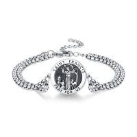 wholesale 925 Sterling Silver Saint Francis Medal Chain Bracelet Religious Jewelry Gift-St.Francis