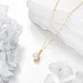 wholesale 14K Gold Freshwater Pearl Pendant Necklace with Chain for Women - Elegant  (Length: Adjustable)-0-3