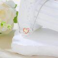 wholesale 925 Sterling Silver Rose Gold Heart and Infinity Symbol Pendant Necklace for Women-0-1