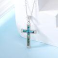 TOUPOP Sterling Silver Cross Pendant Necklace For Women Men Religious Gift-0-3