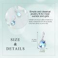 wholesale 925 Sterling Silver Blue Moonstone Butterfly Drop Earrings for Women-0-3