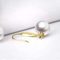 wholesale 18k Gold Earrings With White Pearls-0-4