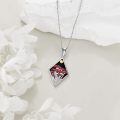 wholesale 925 Sterling Silver Enchanted Mushroom Forest Pendant Necklace-0-4
