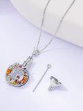 wholesale TOUPOP Owl/hummingbird Tree Of Life Necklace Sterling Silver Crystal Pendant Necklaces Jewelry Gifts For Women -0-2