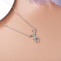 wholesale 925 Sterling Silver Birthstone Stethoscope Necklace Nurse Graduation Gift-0-2