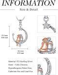 wholesale 925 Sterling Silver Heart Infinity Pendant with Angels and Stars - Always My Sister Forever My Friend-0-4