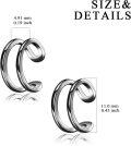 wholesale Rose Gold 925 Sterling Silver Spiral Ear Cuffs for Women - No Piercing Required-0-6