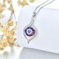 wholesale 925 Sterling Silver Evil Eye Pendant Necklace Blue/Purple/White/Multi Eyes Luck Amulet Ojo Turco  for Women Girls Daughter Mother-0-3