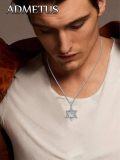 wholesale 925 Sterling Silver Star of David Hebrew Name Pendant Necklace s for Men Women Boys Girls Kids Adults Teens-0-2