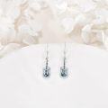 wholesale 925 Sterling Silver Electric Guitar Drop Earrings for Women Girls Music Lover Gifts-0-1