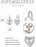 wholesale 925 Sterling Silver Axolotl Leverback Dangle Drop Hoop Earrings for Women Birthdays Anniversaries Gifts-0-3