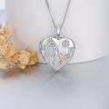 wholesale Heart Locket Necklace 925 Sterling Silver That Holds Pictures Photo Locket Jewelry Christmas Gifts For Women -0-2