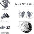 wholesale 925 Sterling Silver Heart-Shaped Horse Stud Earrings for Women - Hypoallergenic -0-4