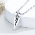 wholesale 925 Sterling Silver Celtic Knot Arrowhead Pendant Necklace - Mens Womens Norse Viking Jewelry-0-1