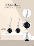 wholesale 925 Sterling Silver Teardrop Drop Earrings Wholesale With Celtic Knots-0-1