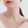 wholesale 925 Sterling Silver Teardrop Urn Pendant Necklace for Human & Pet Ashes - Engraved Forever in My Heart - 18 Chain - Gift for Wife, Mom, Friend-0-1
