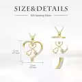 TOUPOP 925 Sterling Silver Heart Stethoscope Necklace Nurse Jewelry Gift-0-4