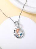 wholesale TOUPOP Dolphin Gifts For Women 925 Sterling Silver Dolphin Pendant Necklace With Crystal Dolphin Jewelry Gifts For Mom Wife Grandma -0-2