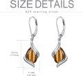 wholesale 925 Sterling Silver Black Onyx Tear Drop Dangle Earrings for Women Fine s-0-23