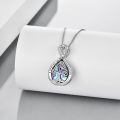 wholesale 925 Sterling Silver Forever In My Heart Abalone Ashes Memorial Pendant With Screwdriver Funnel Tool-0-3