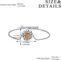 wholesale Sterling Silver & Stone Daisy Cremation Urn Bracelet for Ashes, Memorial Keepsake Jewelry for Loved Ones & Pets-0-4