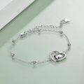 wholesale 925 Sterling Silver Penguin Heart Charm Bracelet Gift for Women Sisters-0-4