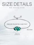 wholesale  Sterling Silver Gemstone Dainty Link Bracelet for Women -0-65
