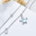 wholesale 925 Sterling Silver Heart Turtle & Cross Charm Bracelet Ankle Chain  for Women Girl-0-3