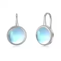 TOUPOP Sterling Silver Moonstone Earrings Dangle Leverback Gifts-0-0
