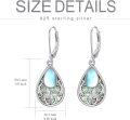 wholesale 925 Sterling Silver Abalone Shell Butterfly Filigree Drop Dangle Earrings for Women-0-5