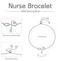 wholesale 925 Sterling Silver Infinity Bracelet Wholesale With Blue Gemstone Charm-0-2